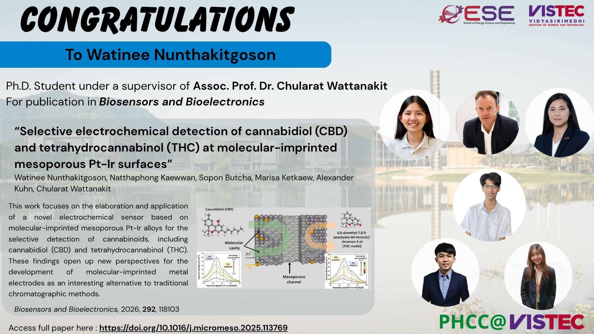Congratulations for our recent article in Biosensors and Bioelectronics