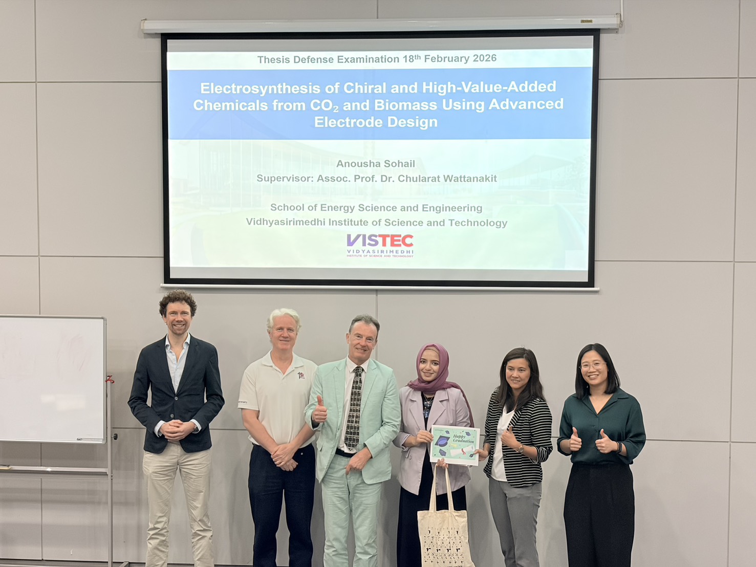 Congratulations to the new doctorate “Ms. Anousha Sohail”